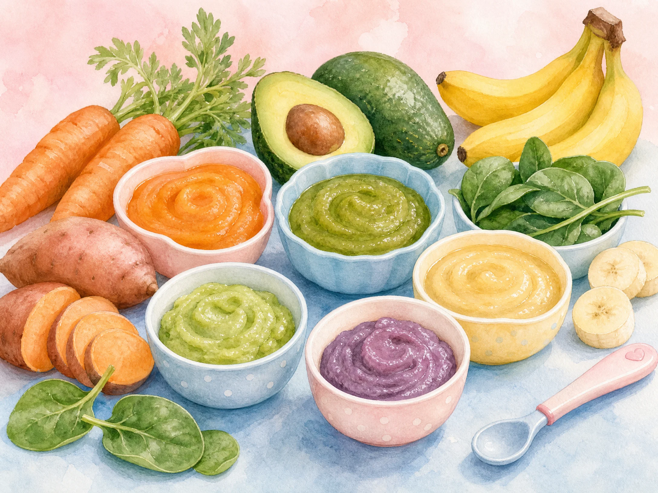 营养丰富的宝宝辅食拼盘
